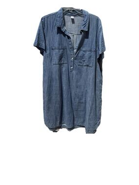 Old Navy Chambray Mini Dress - Blue